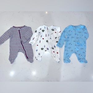 Carter’s Sleep and Play Zip Up Bundle - Newborn Set of 3